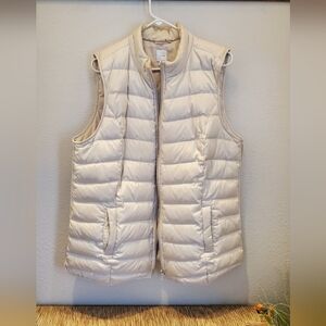 Cream Puffer Vest